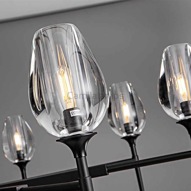 Tulipe Round Chandelier 27''42''54'' - Camilalamps - CA - EC2023 - C1006