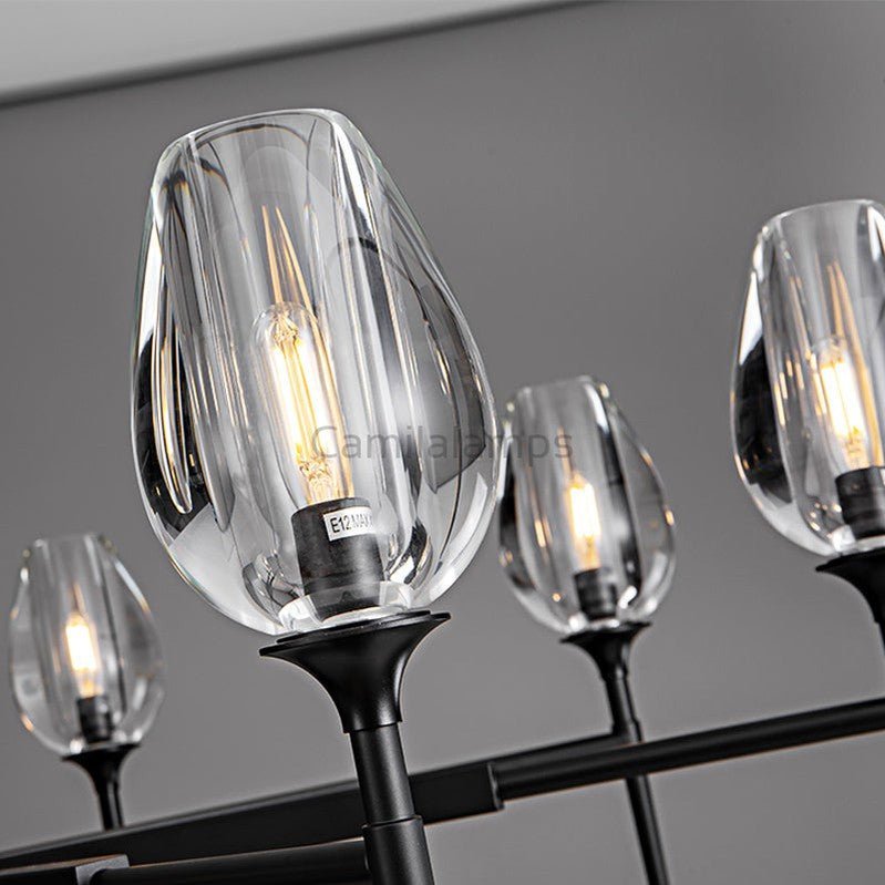 Tulipe Round Chandelier 27''42''54'' - Camilalamps - Ca-1EC2023-1C1006