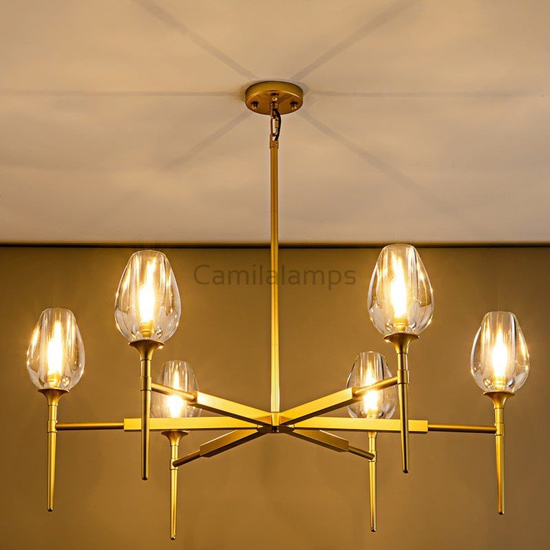 Tulipe Round Chandelier 27''42''54'' - Camilalamps - Ca-1EC2023-1C1006