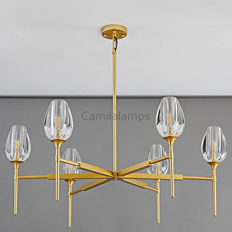 Tulipe Round Chandelier 27''42''54'' - Camilalamps - CA - EC2023 - C1006