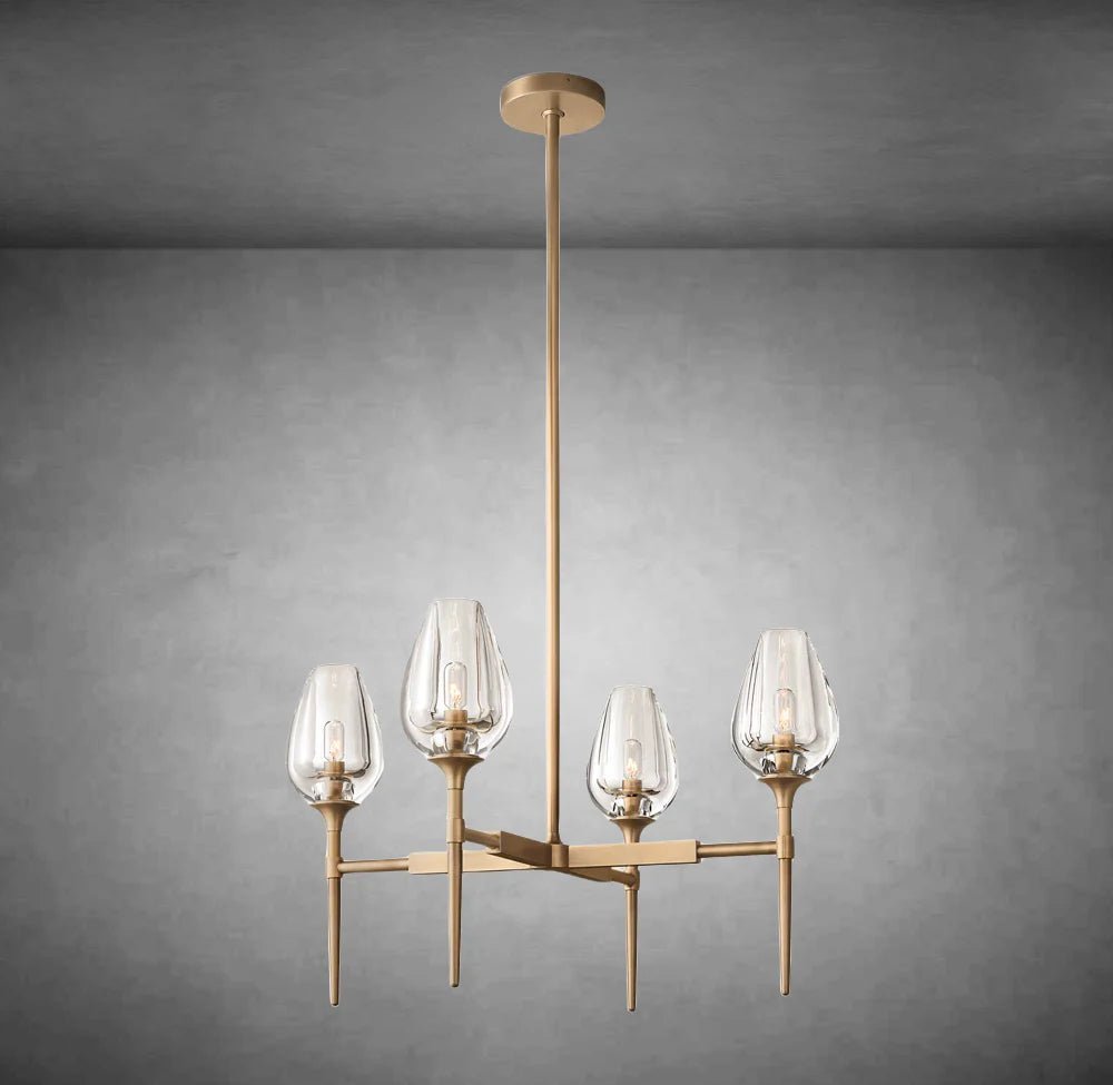 Tulipe Round Chandelier 27''42''54'' - Camilalamps - Ca-1EC2023-1C0931