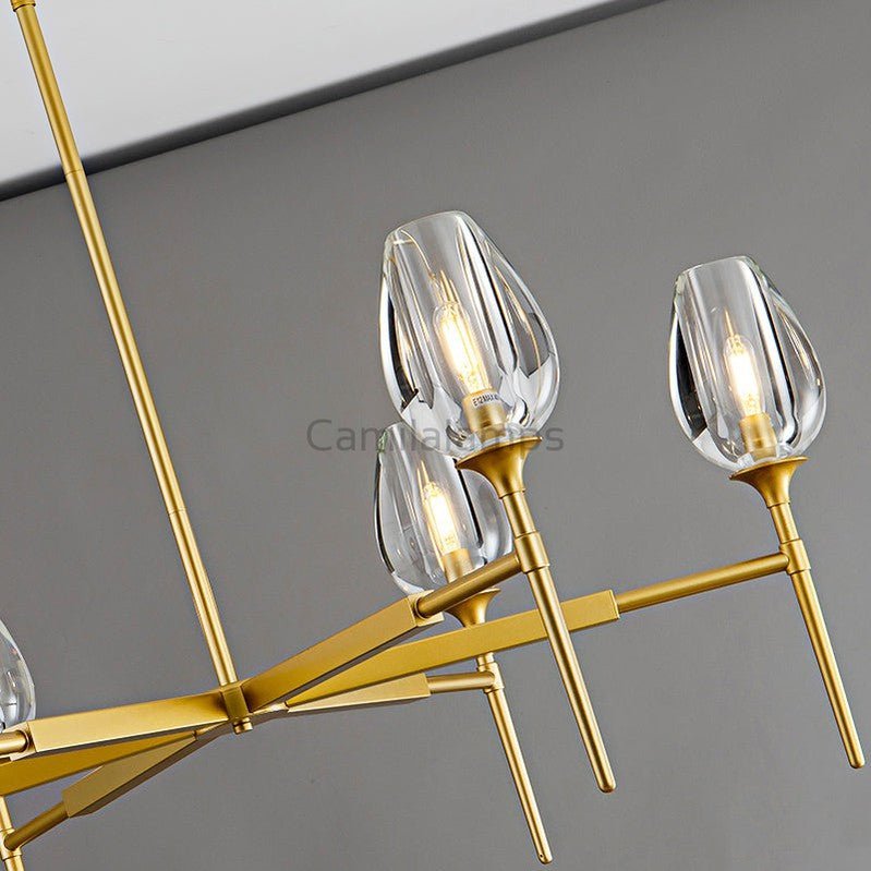Tulipe Round Chandelier 27''42''54'' - Camilalamps - Ca-1EC2023-1C1006