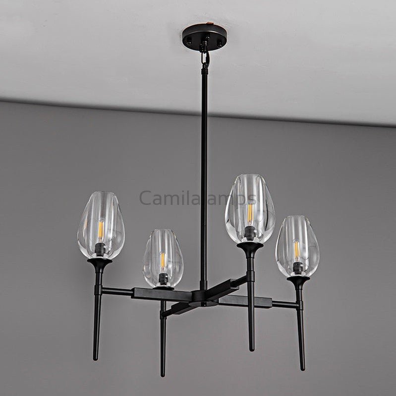 Tulipe Round Chandelier 27''42''54'' - Camilalamps - CA - EC2023 - C1006