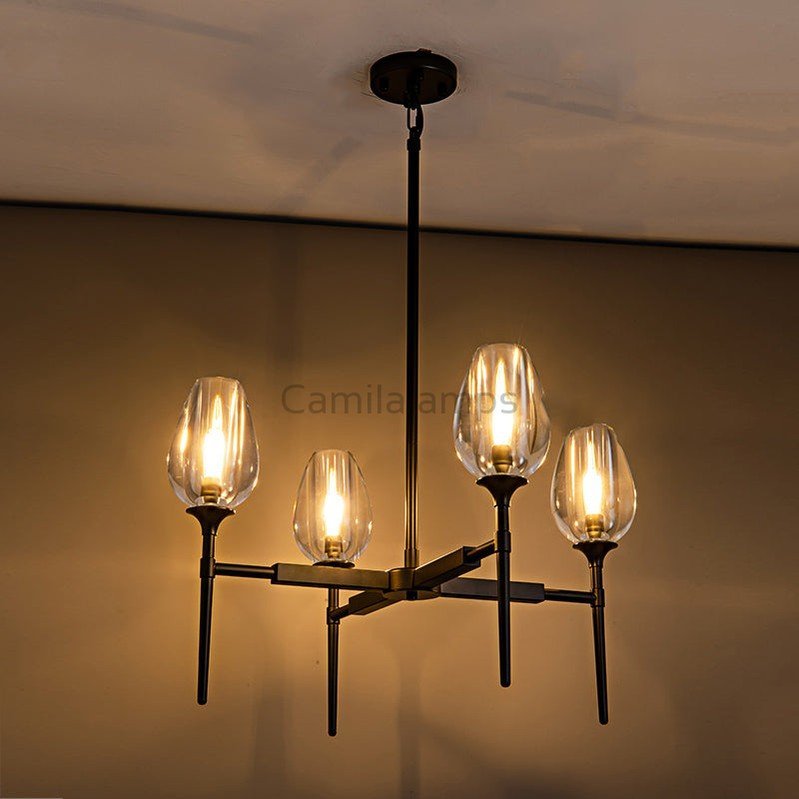 Tulipe Round Chandelier 27''42''54'' - Camilalamps - Ca-1EC2023-1C1006