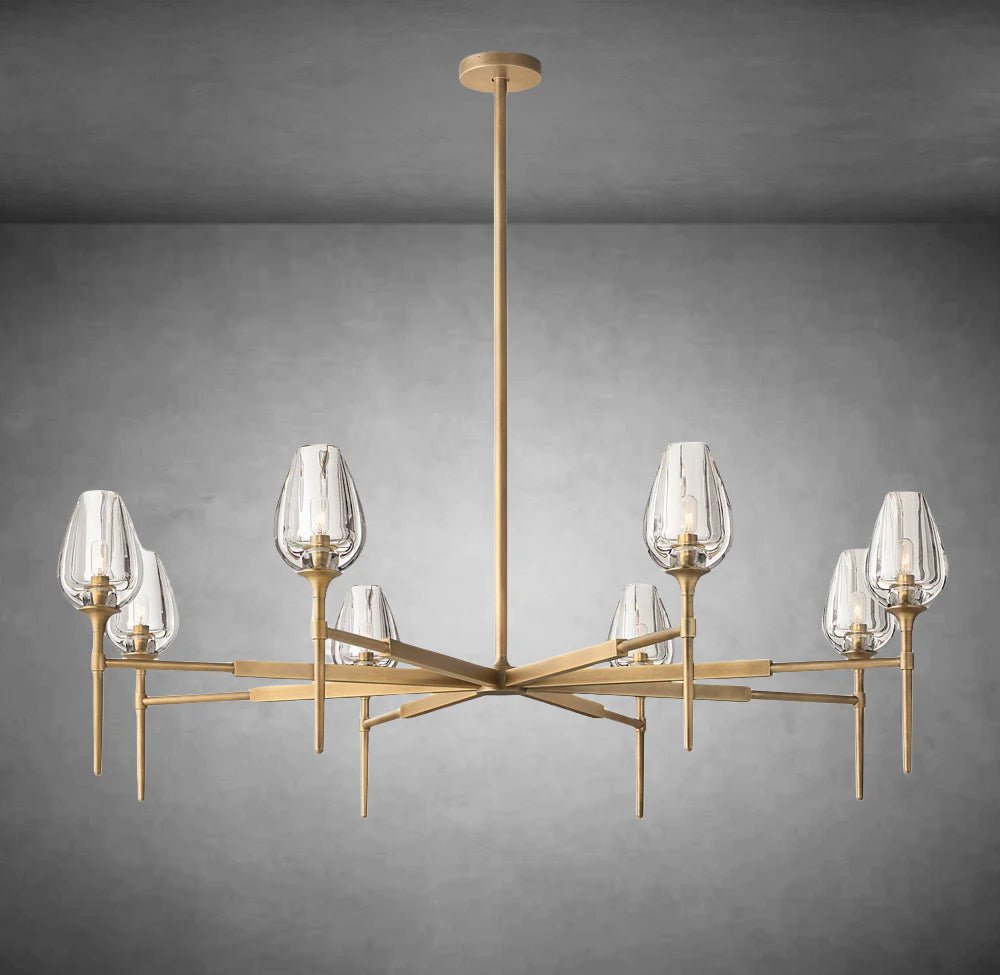 Tulipe Round Chandelier 27''42''54'' - Camilalamps - CA - EC2023 - C1002