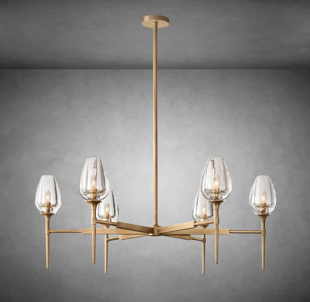 Tulipe Round Chandelier 27''42''54'' - Camilalamps - CA - EC2023 - C1001