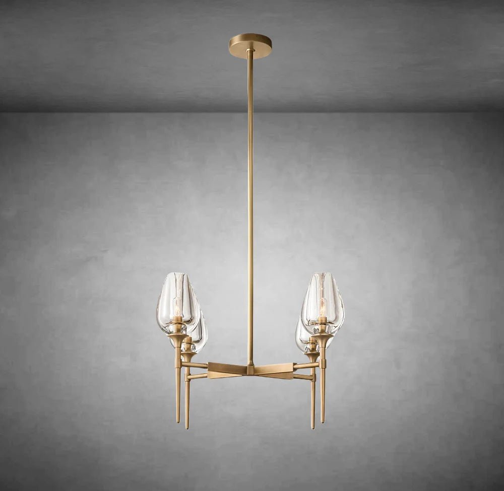 Tulipe Round Chandelier 27''42''54'' - Camilalamps - Ca-1EC2023-1C0930