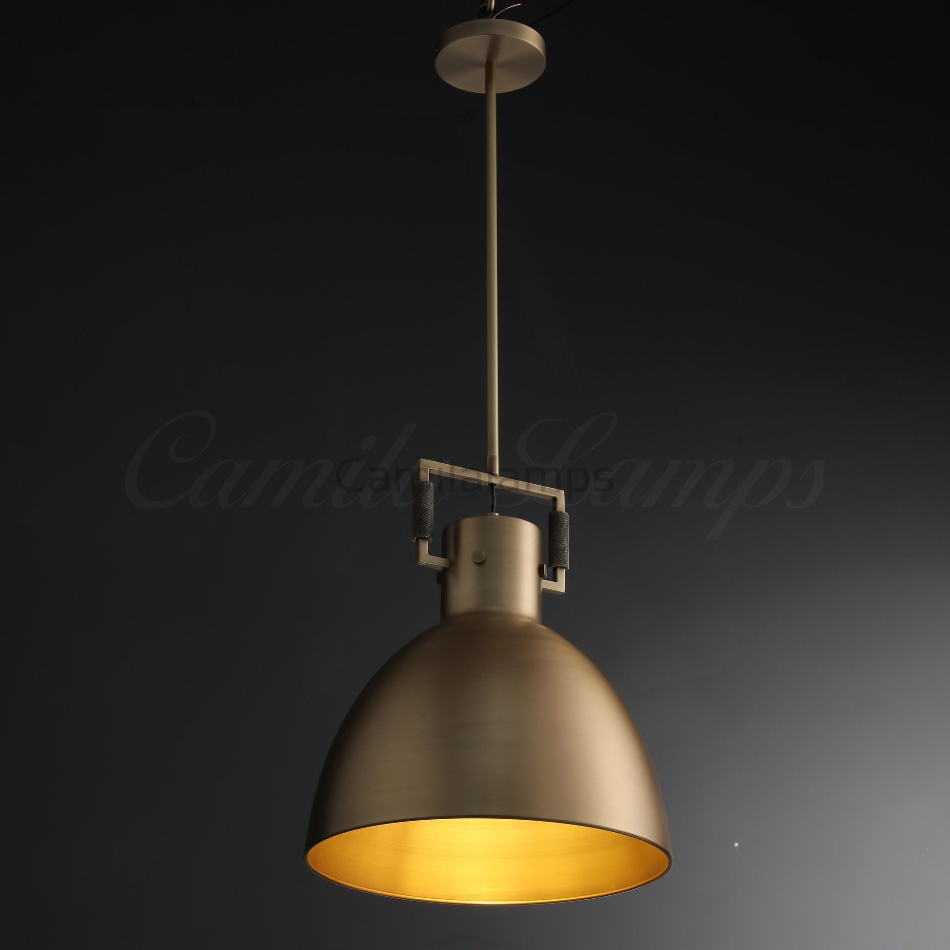 Utilitaive Metal Cloche Pendant - Camilalamps - CAM1500