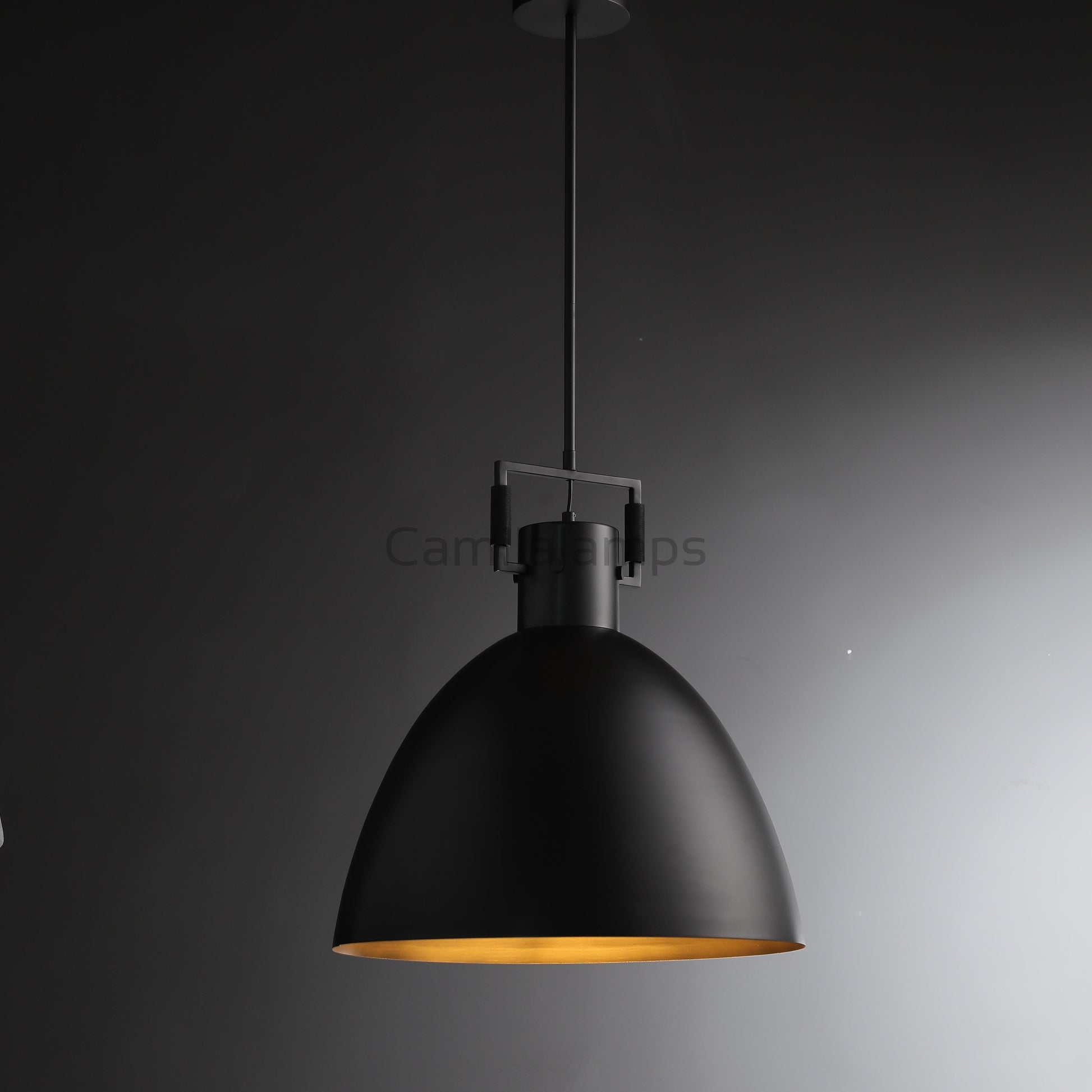 Utilitaive Metal Cloche Pendant - Camilalamps - CAM1503