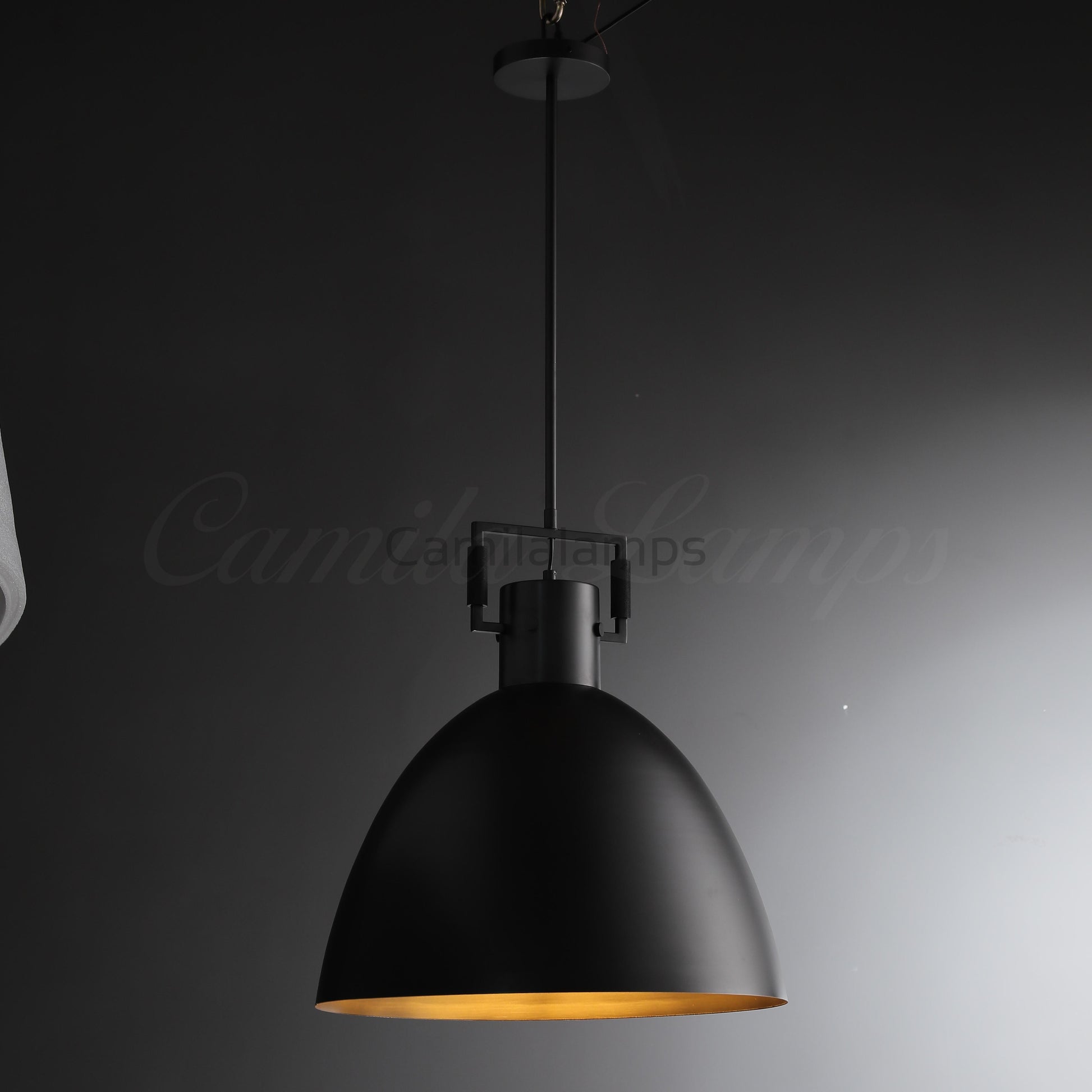 Utilitaive Metal Cloche Pendant - Camilalamps - CAM1500