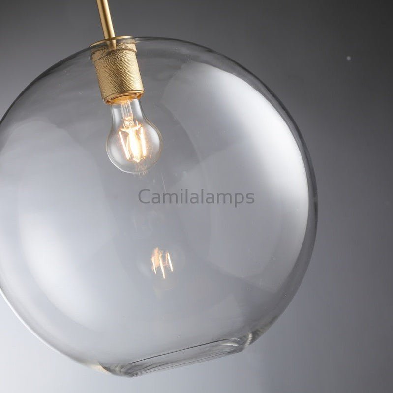 Utilitaive Spherical Modern Glass Island Pendant Light 8", 11", 14" - Camilalamps - CAD05084