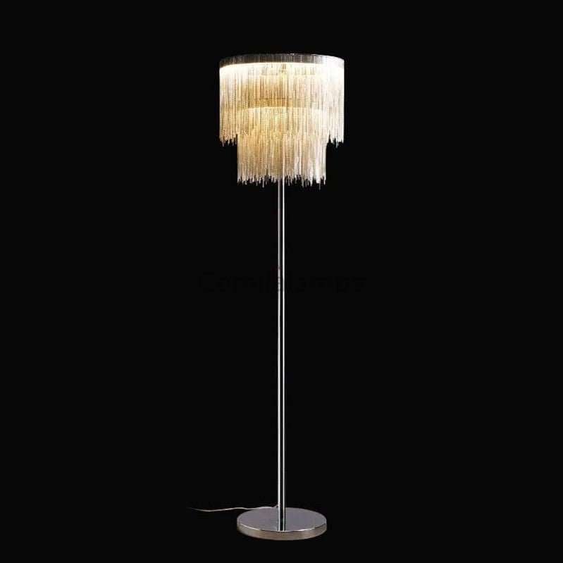 Valeria Aluminum Chain Modern Hardware Tassel Floor Lamp - Camilalamps - CAM - VA - 14