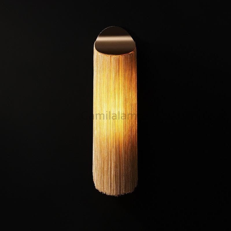 Valeria Aluminum Chain Modern Plated Tassel Long Wall Lamp - Camilalamps - CAM - VA - 25