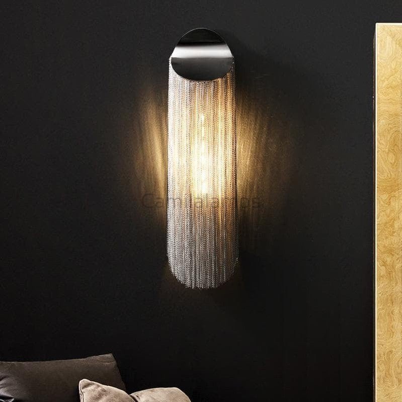 Valeria Aluminum Chain Modern Plated Tassel Long Wall Lamp - Camilalamps - CAM - VA - 24