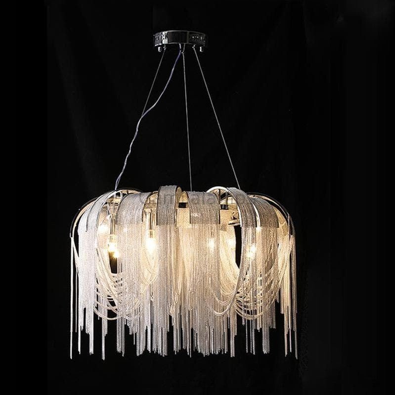 Valeria Aluminum Chain Modern Tassel Chandelier - Camilalamps - CAM - VA - 21