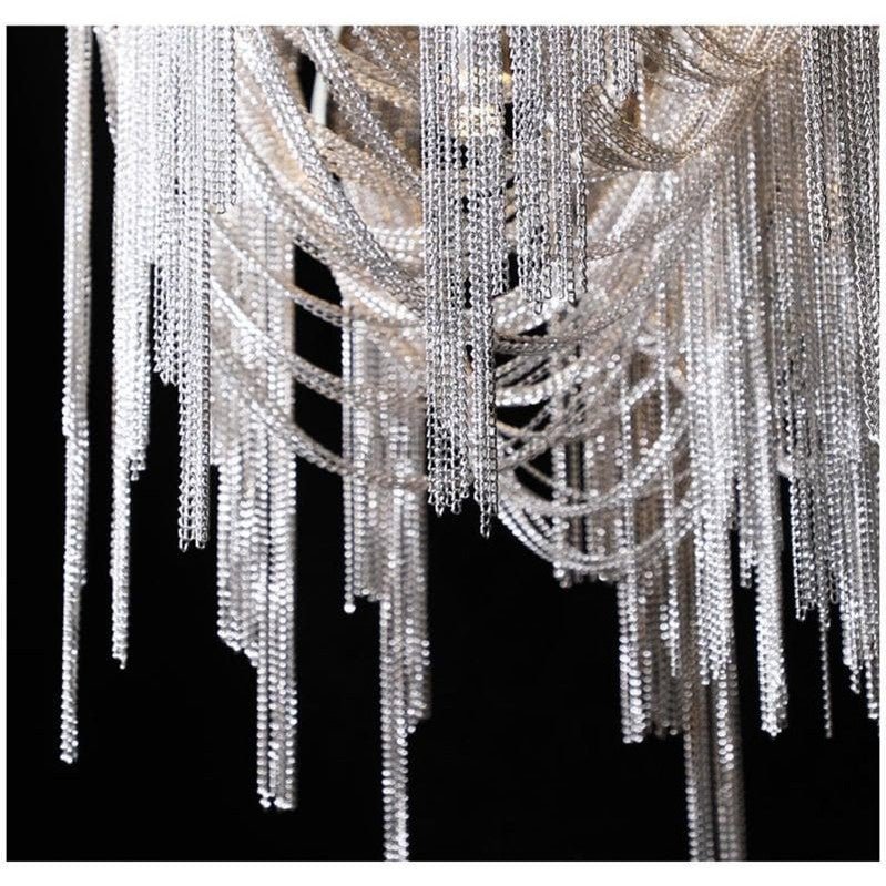 Valeria Aluminum Chain Modern Tassel Chandelier - Camilalamps - CAM - VA - 21