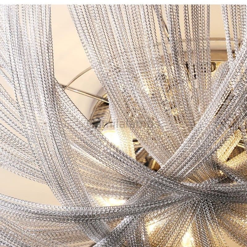 Valeria Aluminum Chain Tassel Flushmounts - Camilalamps - CAM - VA - 12