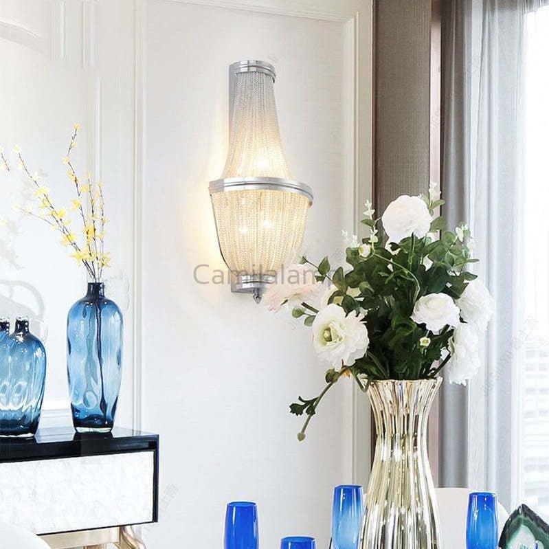 Valeria Aluminum Chain Wall Sconce - Camilalamps - CAM - VA - 34