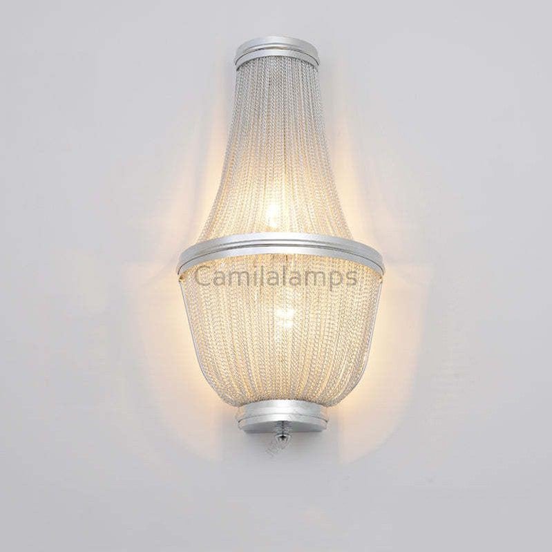 Valeria Aluminum Chain Wall Sconce - Camilalamps - CAM - VA - 33