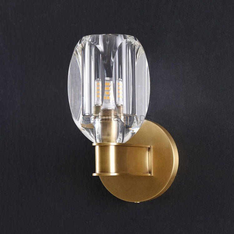 Valor Crystal Glass Cup Modern Wall Sconces - Camilalamps - CAM1721