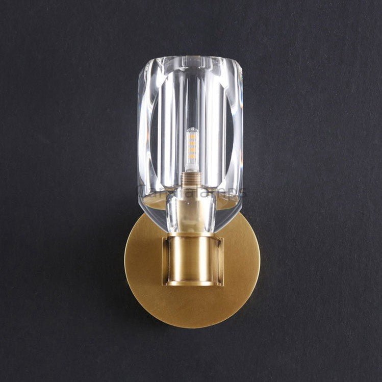Valor Crystal Glass Cup Modern Wall Sconces - Camilalamps - CAM1721