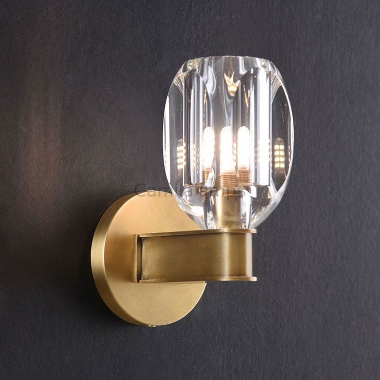 Valor Crystal Glass Cup Modern Wall Sconces - Camilalamps - CAM1721