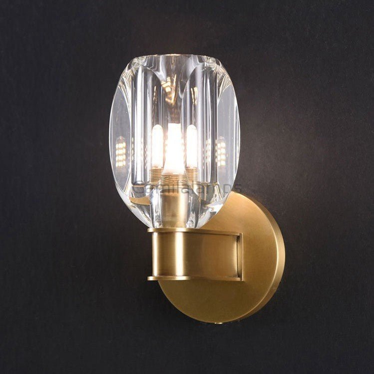 Valor Crystal Glass Cup Modern Wall Sconces - Camilalamps - CAM1721