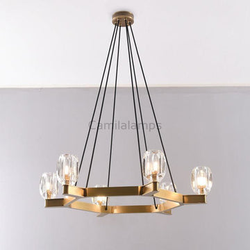 Valor Crystal Round Modern Chandelier - Camilalamps - CAM1722