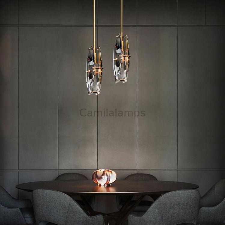 Vance Modern Faceted Smoke Crystal Pendant Light - Camilalamps - CAM - PT - 38