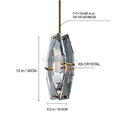 Vance Modern Faceted Smoke Crystal Pendant Light - Camilalamps - CAM - PT - 38