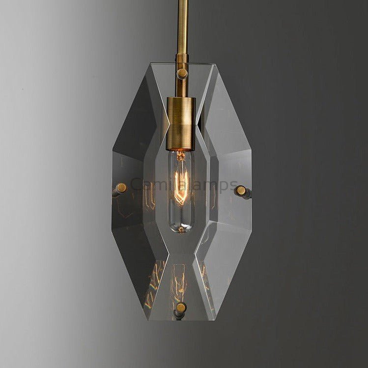 Vance Modern Faceted Smoke Crystal Pendant Light - Camilalamps - CAM - PT - 38