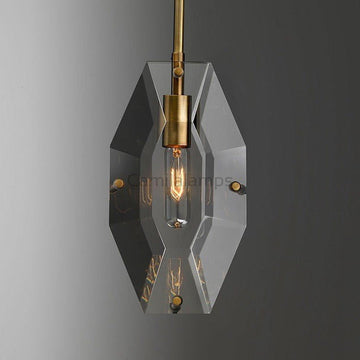 Vance Modern Faceted Smoke Crystal Pendant Light - Camilalamps - CAM - PT - 38