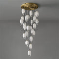 Vanessa glass long chandelier 24 Lights - Camilalamps - CAE - 12