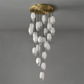 Vanessa glass long chandelier 24 Lights - Camilalamps - CaE-112