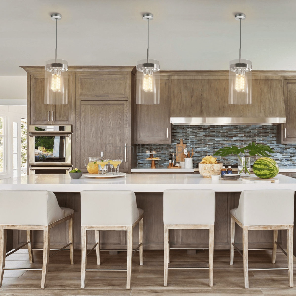 Verbena Cylinder Glass Pendant - Camilalamps - CA - LI2024 - C5614