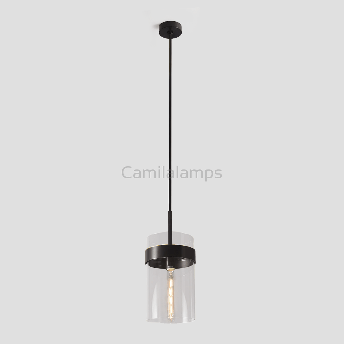Verbena Cylinder Glass Pendant - Camilalamps - CA - LI2024 - C5611