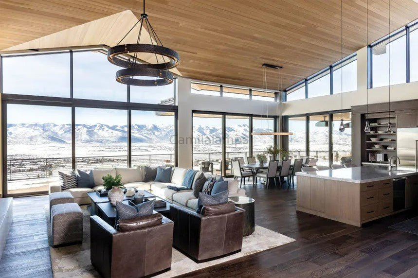 Veuvery Two - Tier Round Chandelier D 60" - Camilalamps - VRT556