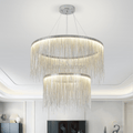 Vicky Two - tier Chain Tassel Round Chandelier - Camilalamps - ILC0612