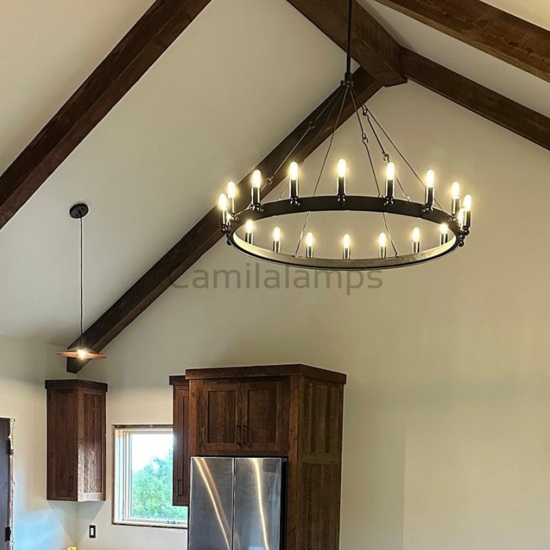 Vintage Filament Round Chandelier - Camilalamps - CH - M151