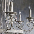 Vintage Iron Crystal Pendant Candle Chandelier - Camilalamps - CAM - X - 05840