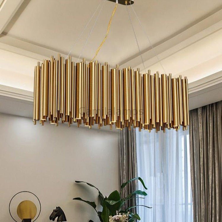 Viol Rectangle Chandelier for Dining Room - Camilalamps - CA - A - 411