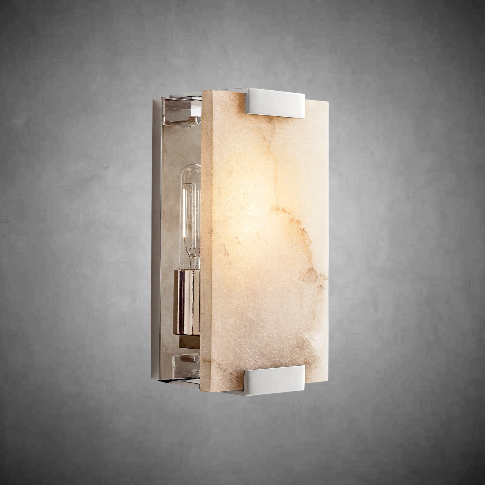 Visual Hand - Carved Alabaster Sconce - Camilalamps - CAARHWS - 2561201