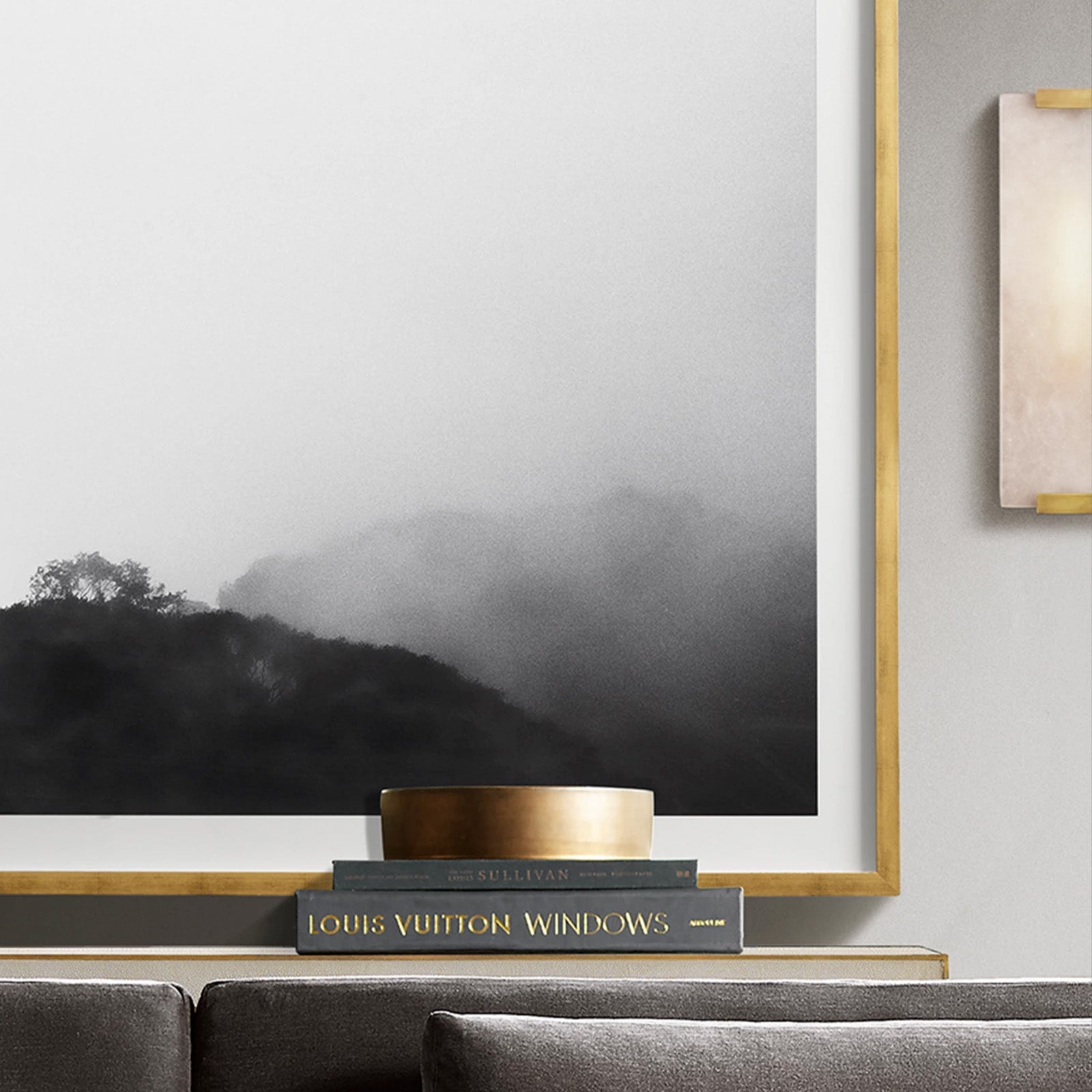 Visual Hand - Carved Alabaster Sconce - Camilalamps - CAARHWS - 2561203