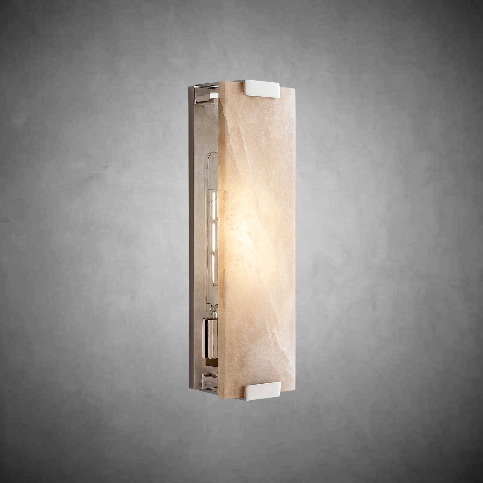 Visual Hand - Carved Alabaster Sconce - Camilalamps - CAARHWS - 2561202