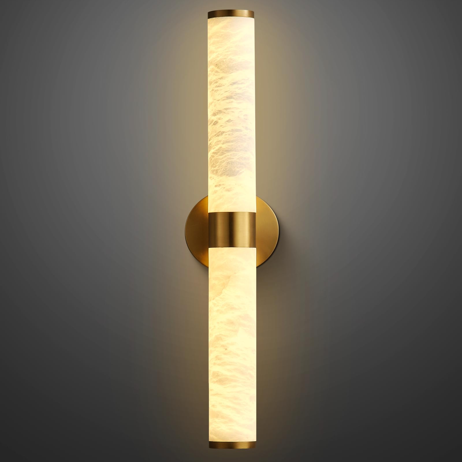 Wall Sconces Set of Two, 17.7'' Black Bathroom Wall Sconce Light with Glass Tube, 2 - Light Sconces Wall Lighting Over Mirror Vanity Wall Lights for Living Room, Hallway, Bedroom, Staircase - Camilalamps - B0FJDKQ9DG