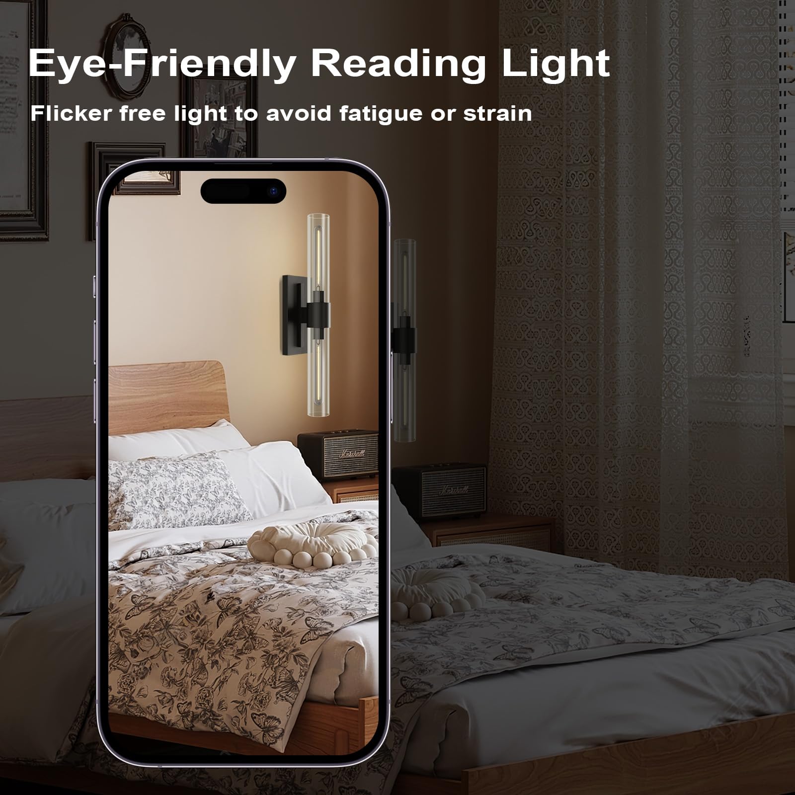 Wall Sconces Set of Two, Brass Wall Lights for Bathroom Vanity, 22.8" Gold Sconces 2 - Light, Indoor Brass Wall Sconces for Bathroom Mirror, Vanity, Bedroom, Living Room - Camilalamps - B0CJBZDVJD