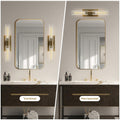 Wall Sconces Set of Two, Brass Wall Lights for Bathroom Vanity, 22.8