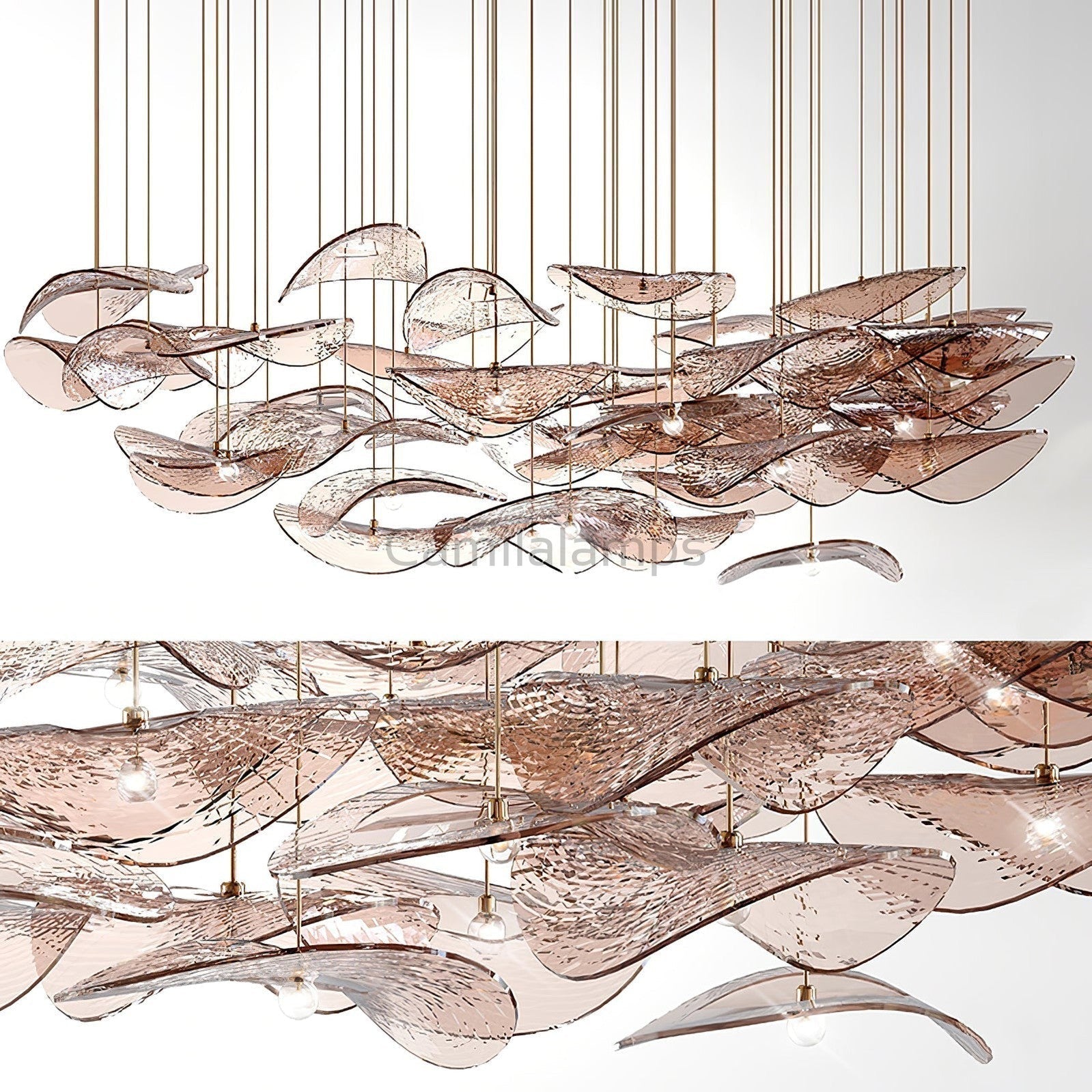 Wave Floating Leaf Chandelier - Camilalamps - VKC-1240524-101