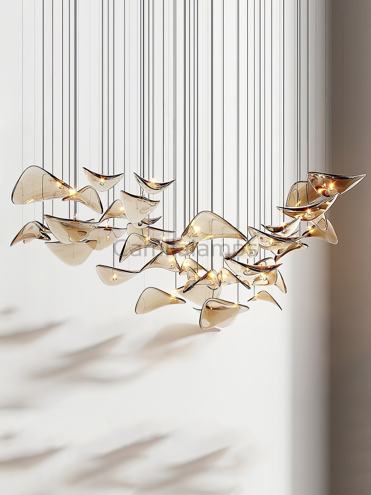 Wave Floating Leaf Chandelier - Camilalamps - VKC-1240524-101