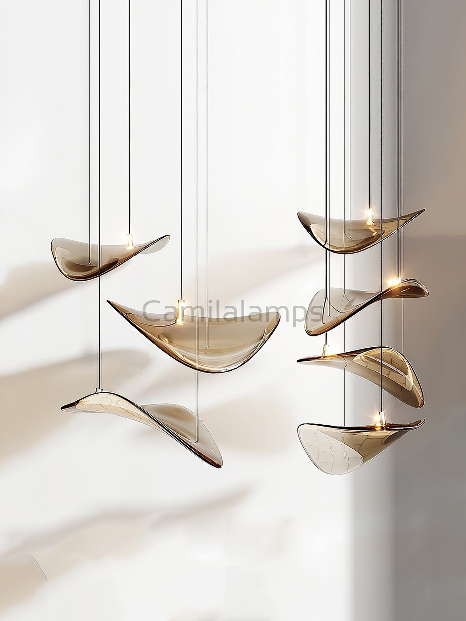 Wave Floating Leaf Chandelier - Camilalamps - VKC-1240524-101